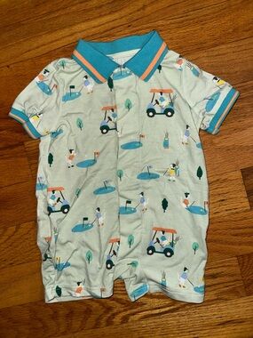 Magnetic Me Polo Romper Fairway Fetch 0-3M